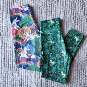 Mini Boden Leggings Bundle Unicorn Size 7/8